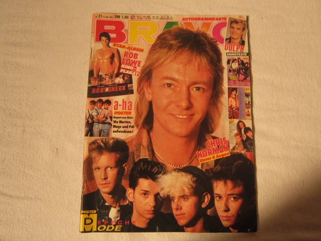 BRAVO Nr.  21  1986 Boris Becker Stephanie Wham Depeche Mode Chris Norman Ärzte