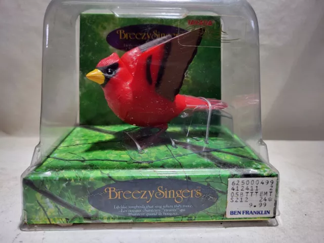 Takara Breezy Singers Open Winged Red Cardinal RARE, NEW OLD STOCK, 1991