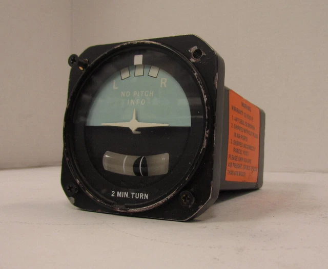 Vintage Edo-Aire 2 Minute Turn And Bank Indicator