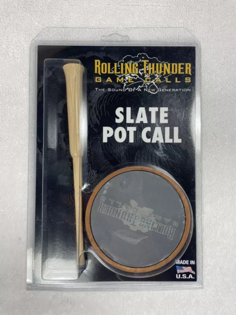 New Rolling Thunder  Slate Pot Call with Hickory Striker Turkey Call