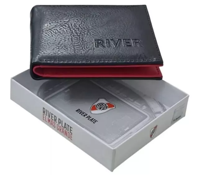 Billetera Club River Plate Licencia Oficial. Cuero Sintético. Argentina. Wallet