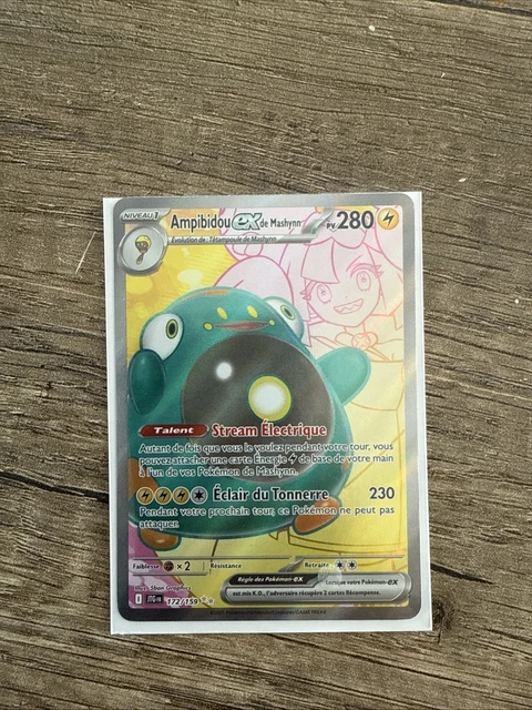 Carte Pokémon Ampibidou Ex De Mashynn 183/159 – Français, Authentique, Comme Neuve