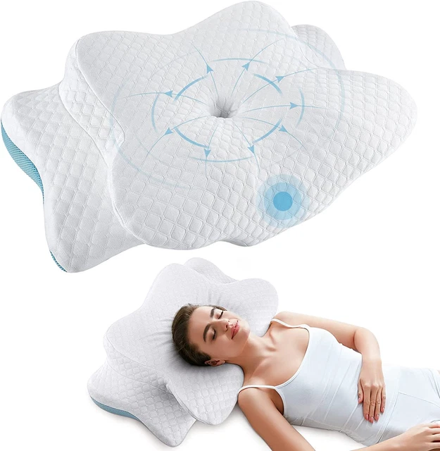 Contour Memory Foam Pillow Ergonomic Cervical Orthopedic for Neck Pain Sleeping