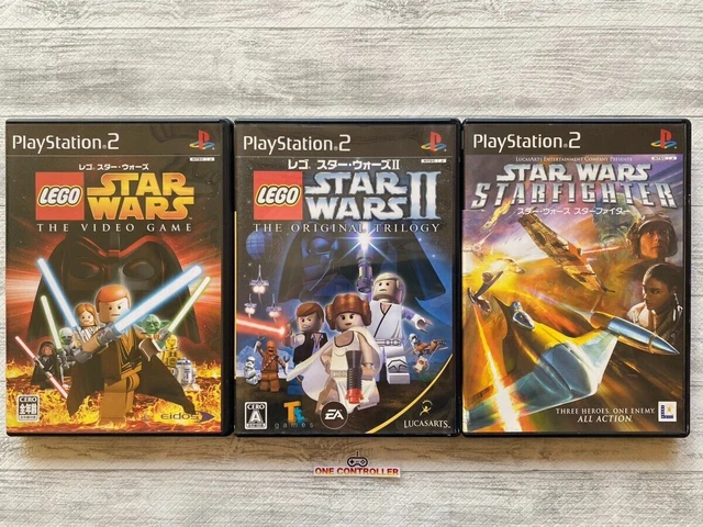 SONY Playstation 2 PS2 Lego Star Wars Ⅰ＆Ⅱ & Star Fighter 3games set from...