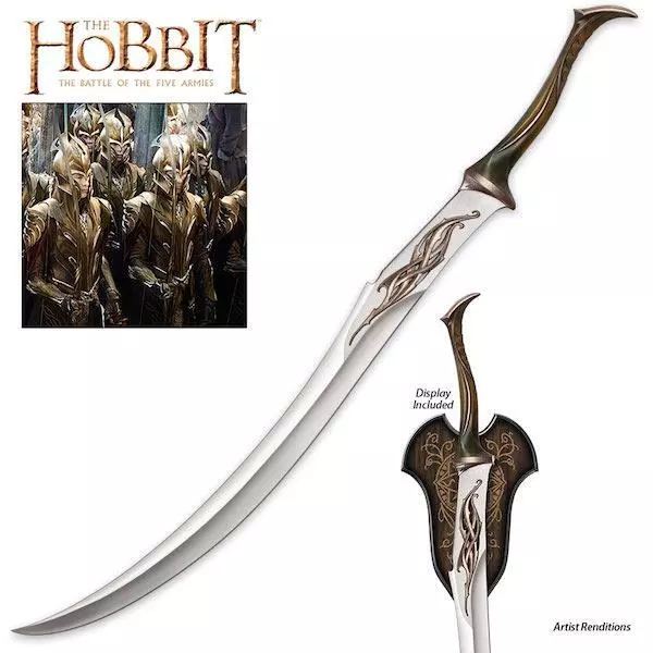 The Hobbit Lord of the Rings Mirkwood 48" Infantry Sword United Cutlery COA