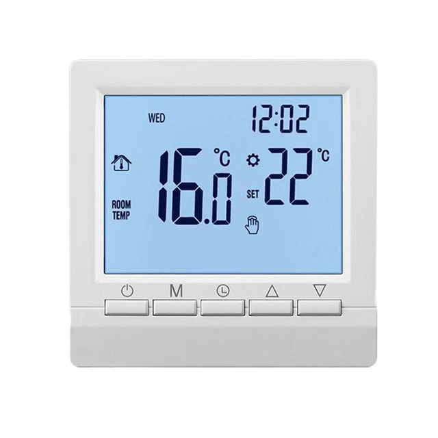 Haute Qualité Thermostat Digital Remplacement de Rechange Plastique + Métal LCD