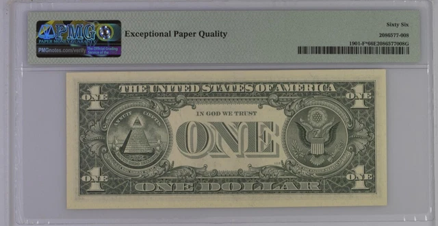 1963 A $1 Federal Reserve Star Note Atlanta Fr.1901-F* Pmg Gem Unc 66 Epq 2