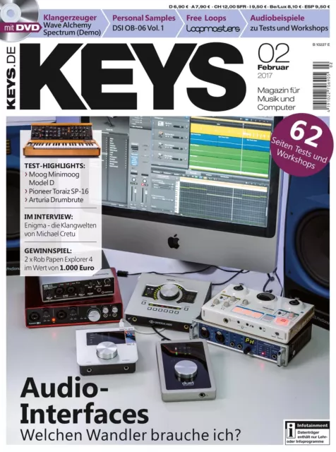Keys 02 2017 Wave Alchemy Spectrum (Demo) auf DVD - Audio-Interfaces
