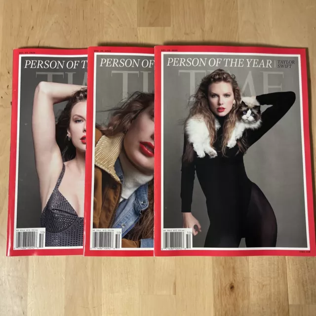 TAYLOR SWIFT TIME Magazine Dec 25, 2023 Lot (3) PERSON OF THE YEAR