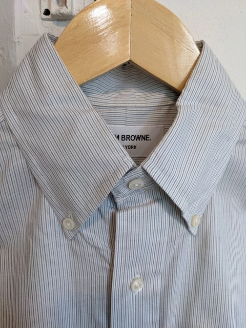 Thom Browne striped button down dress shirt, Size 1