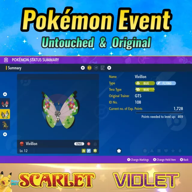 Fancy Vivillon Event 💜 GTS Event 💜 Pokémon Scarlet & Violet