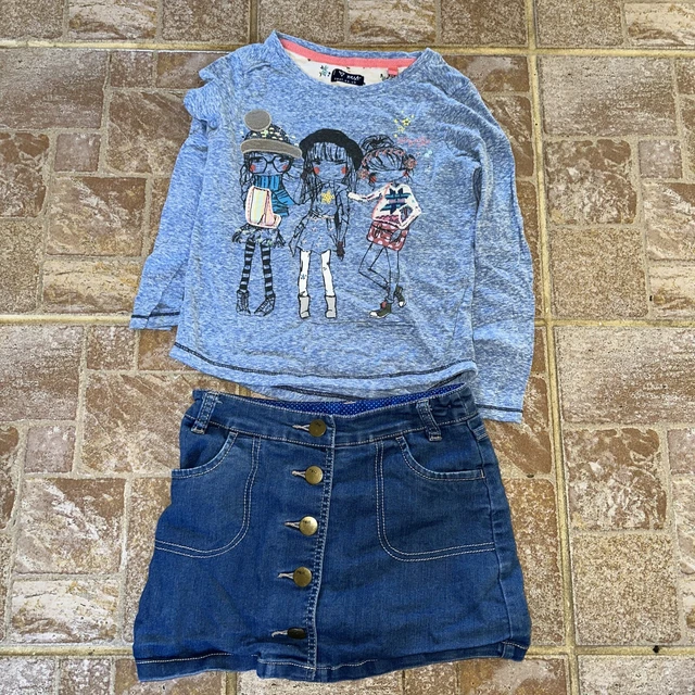 Girls Outfit Bundle 5-6 Years 4 Outfits Dress Tops Skirt Leggings Next George 2