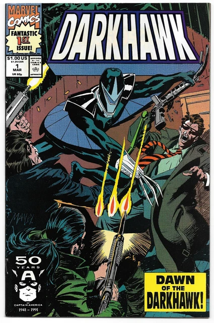 Darkhawk #1 (03/1991) Marvel Comics 1st Solo Series 🔑🔑🔑 Issue 🔥🔥🔥