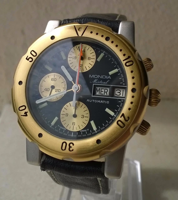 OROLOGIO CHRONO MONDIA Mistral (Zenith) automatico Lemania 5100