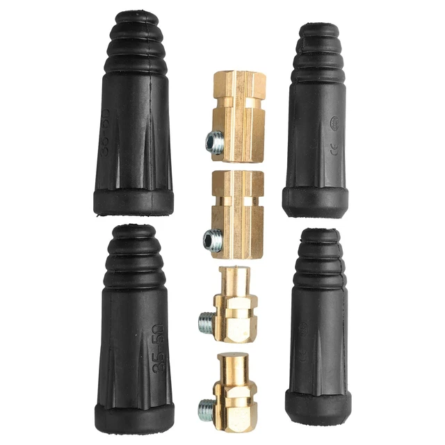 Connecteurs Rapides DINSE Pour Soudeur – Paire De 16-25 Mm², 100-200 A, Pour Câbles De Soudure, Connexion Facile Et Sûre