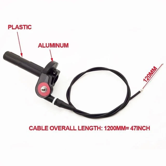1/4 Turn Twist Throttle With Cable For CRF XR 50 70 TTR KLX110 SSR Pit Dirt Bike