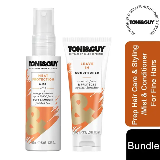 Toni&Guy Prep Hair Care & Styling Mousse/Mist/Conditioner - For Fine Hairs