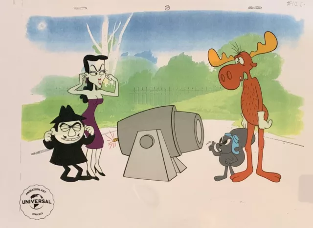 ROCKY and BULLWINKLE Limited Edition Sericel Cel Animation Art