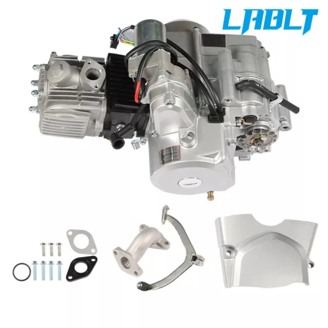 LABLT 4 Stroke 125cc ATV Engine Motor 3-Speed Semi Auto Reverse Electric Start