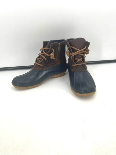 Sperry Women 6 Saltwater Rubber Waterproof Leather Outdoor Duck Boot ST91175