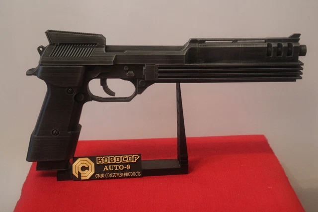 PISTOL AUTO 9 Robocop - Réalisé en impression 3D pour Cosplay ou autre ...