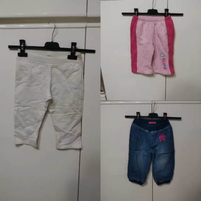 Set Abbigliamento Bambina 3 Pezzi Pantaloni  Tuta Neonata Zara Terranova 12/18