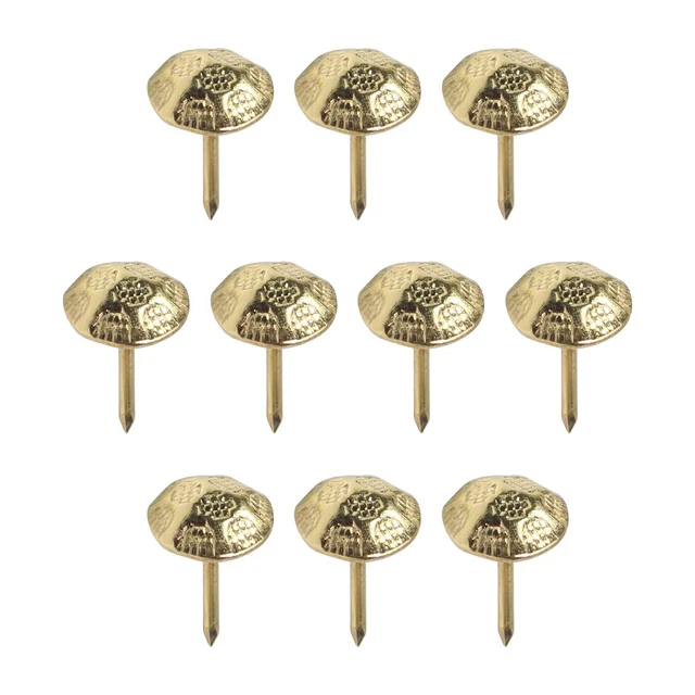 Antique Upholstery Nails Tacks 0.43 Head Dia Iron Round Thumb
