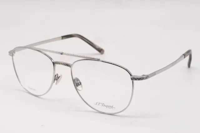 New S.t. Dupont Dp G203 C2 Silver Titanium Eyeglasses Frames Authentic 54-18