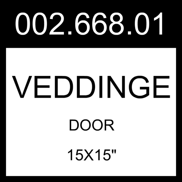 Puerta IKEA VEDDINGE blanca 15x15" 002.668.01