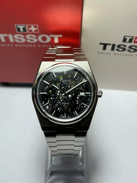 Tissot Prx 40mm Black Custom Dial Pre Owned With Box