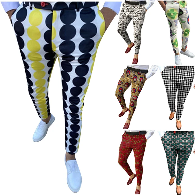 Pantaloni a matita uomo formali taglio stretto tempo libero lavoro business ¬