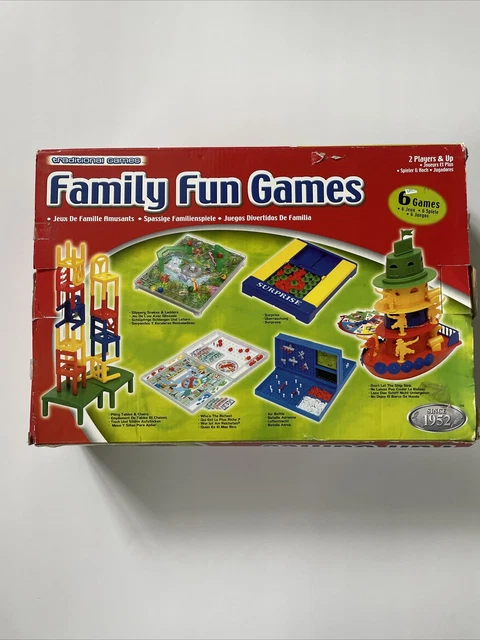 TRADITIONAL CLASSIC BOARD Games For Kids Family And Friends Play Set 6 ...