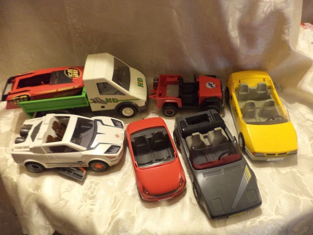 playmobil lot vrac voitures a compléter   tbe