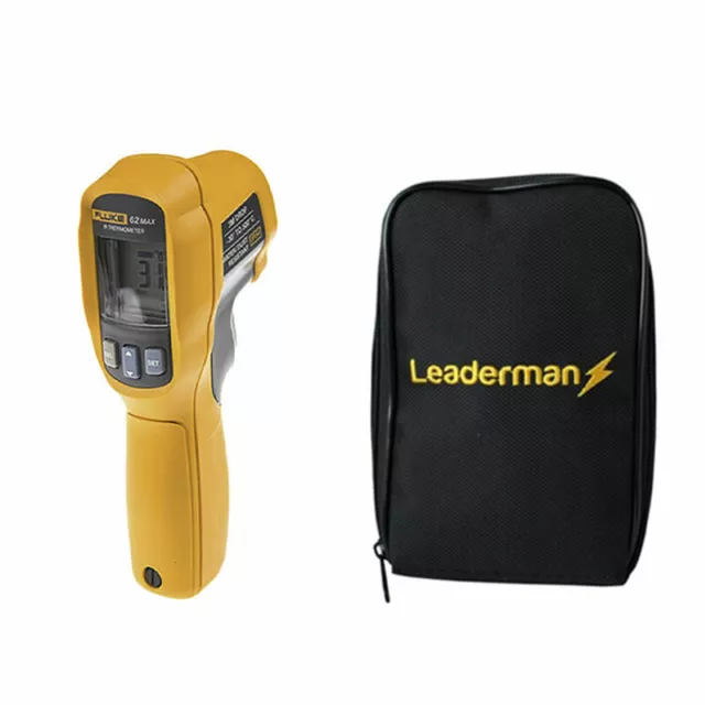 Fluke 62 MAX Infrared Thermometer + Leaderman Padded Carry Case LDMC25