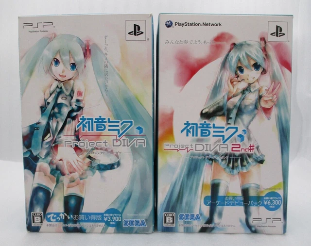 PSP Hatsune Miku Project DIVA & diva 2nd Limited Edition set Japan import