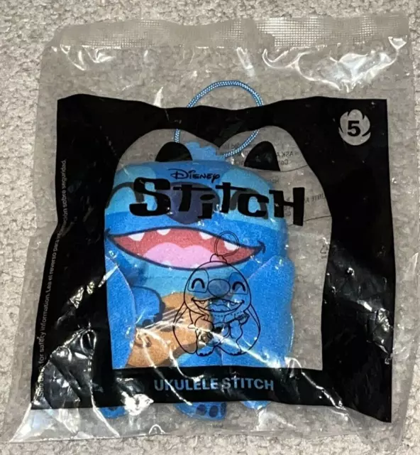 2022 DISNEY'S LILO & Stitch Mcdonalds Happy Meal Toy Plush Ukelele