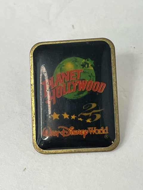 Vintage Walt Disney World Planet Hollywood 25 Years Lapel Pin