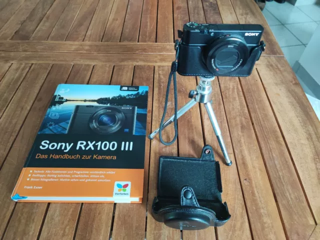 Sony RX100 III (M3) Sucher-Digitalkamera, 24-70 mm F1.8-2.8 Zeiss- Neuw. +64GB