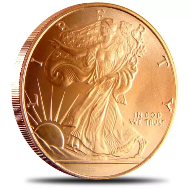 Lot of 20 - 1 oz Copper Round - Walking Liberty