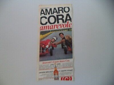 advertising Pubblicità 1974 AMARO CORA 