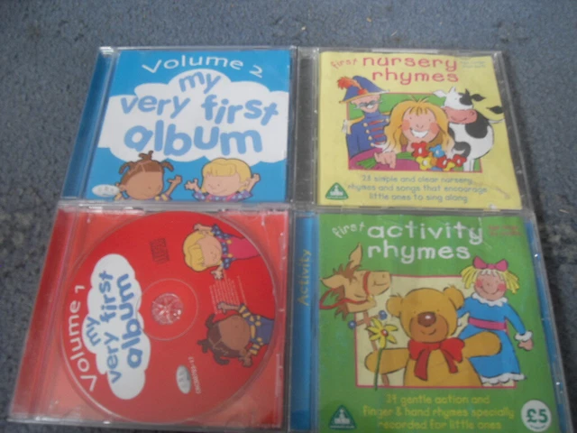 4 X CHILDRENS CD's First Activity Rhymes, First Nursery Rhymes, My ...