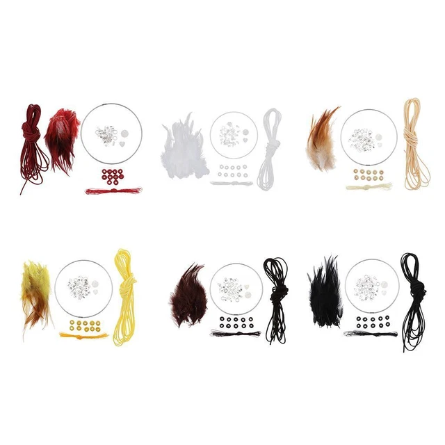 Kits Attrape-Rêves- Plumes, Chaîne, Boucle, Coquillages, Perles  - Loisir