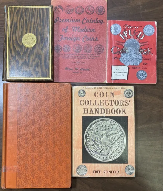 1940's, 50's & 60's Numismatic Reference Guides Lot of 5