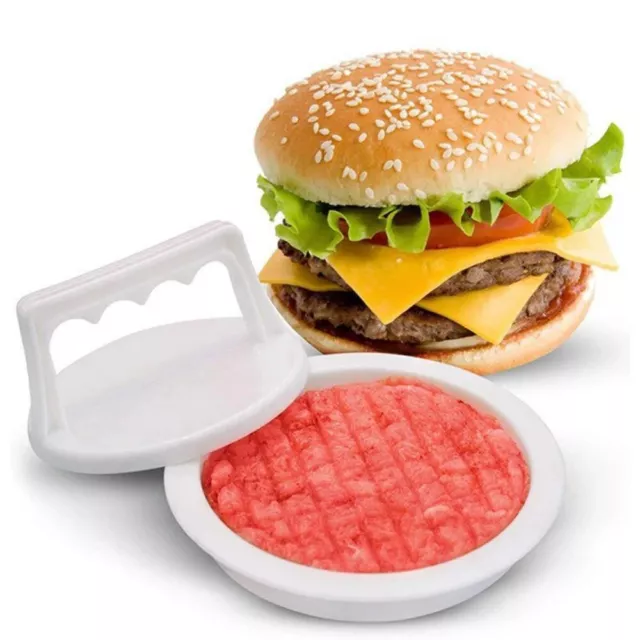 Stuffed Hamburger Press Plastic Grill BBQ Burger Maker Mould Kitchen Tool