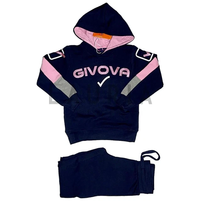 Tuta Givova Bambina Felpato Con Cappuccio 7461T0111