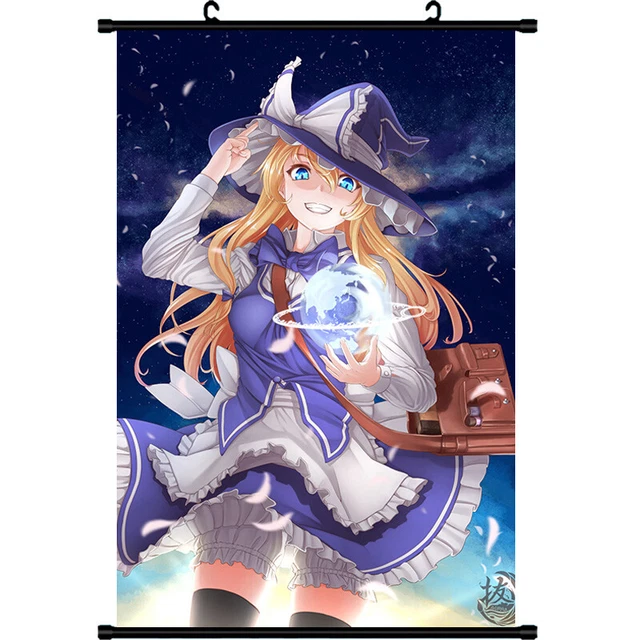 touhou kirisame marisa Cosplay Home Decor Poster Wall Scroll 60X90cm F6