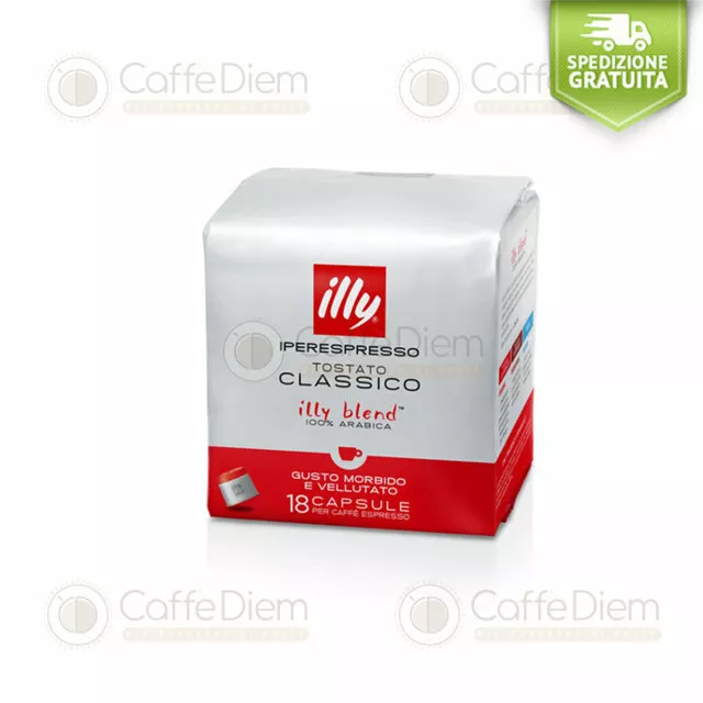 Caffè illy Iperespresso 72 Capsule Cialde Tostatura Media Rossa 100% Arabica