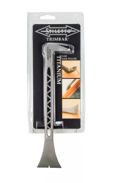 Stiletto TRIMBAR5 5 oz. Titanium Trim Bar and Trim Puller