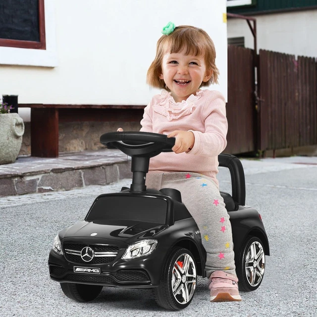 Porteur Pour Enfants 12-36 Mois Avec Klaxon Musique Rangement Sous Le Siège Noir