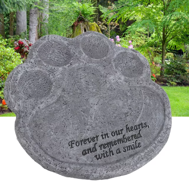 Pet Memorial Stone Add Comfort Wetterfester Pet Paw Memorial Stone